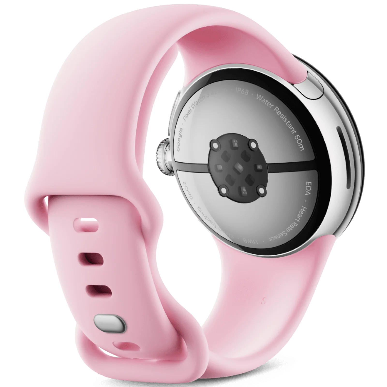 Смарт-годинник Google Pixel Watch 3 41mm LTE Polished Silver Case / Rose Quartz Active Band