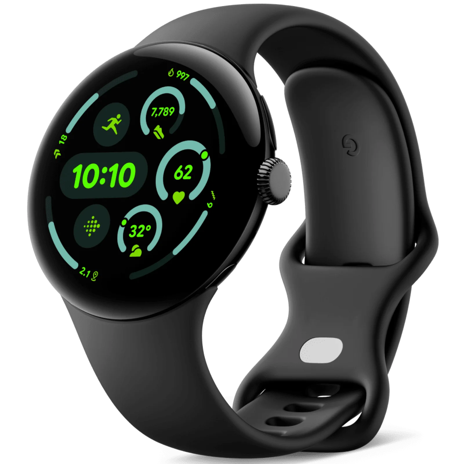 Смарт-годинник Google Pixel Watch 3 45mm LTE Matte Black Case / Obsidian Active Band