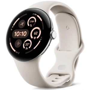 Смарт-годинник Google Pixel Watch 3 45mm WiFi Polished Silver Case / Porcelain Active Band