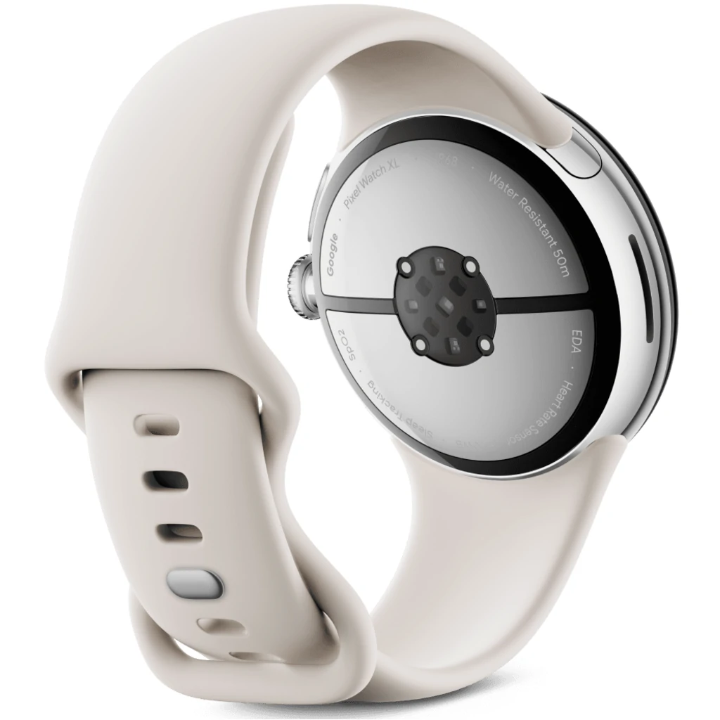 Смарт-годинник Google Pixel Watch 3 45mm WiFi Polished Silver Case / Porcelain Active Band