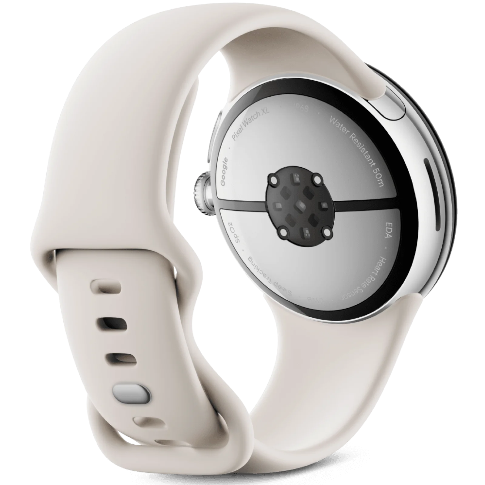 Смарт-годинник Google Pixel Watch 3 45mm WiFi Polished Silver Case / Porcelain Active Band