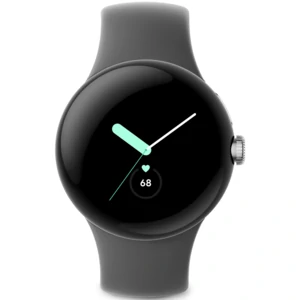 Смарт-годинник Google Pixel Watch WiFi Polished Silver Case / Charcoal Active Band
