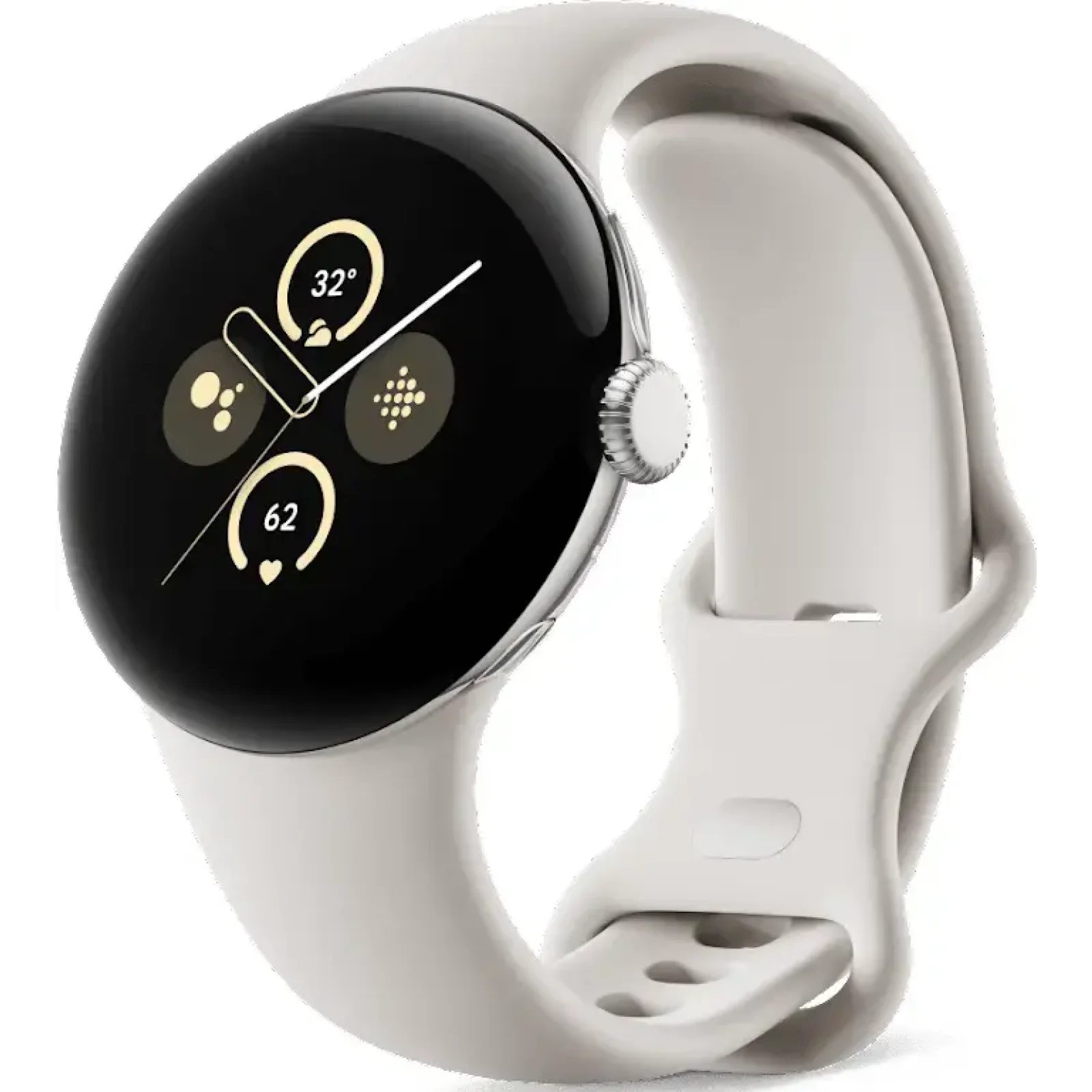 Смарт-годинник Google Pixel Watch 2 LTE Polished Silver Case / Porcelain Active Band
