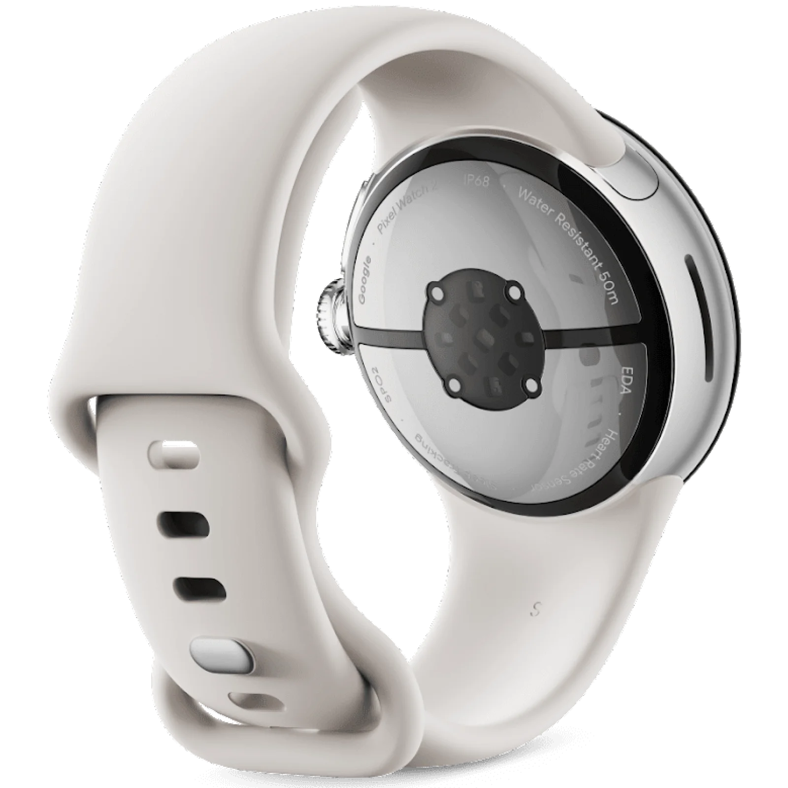 Смарт-годинник Google Pixel Watch 2 LTE Polished Silver Case / Porcelain Active Band