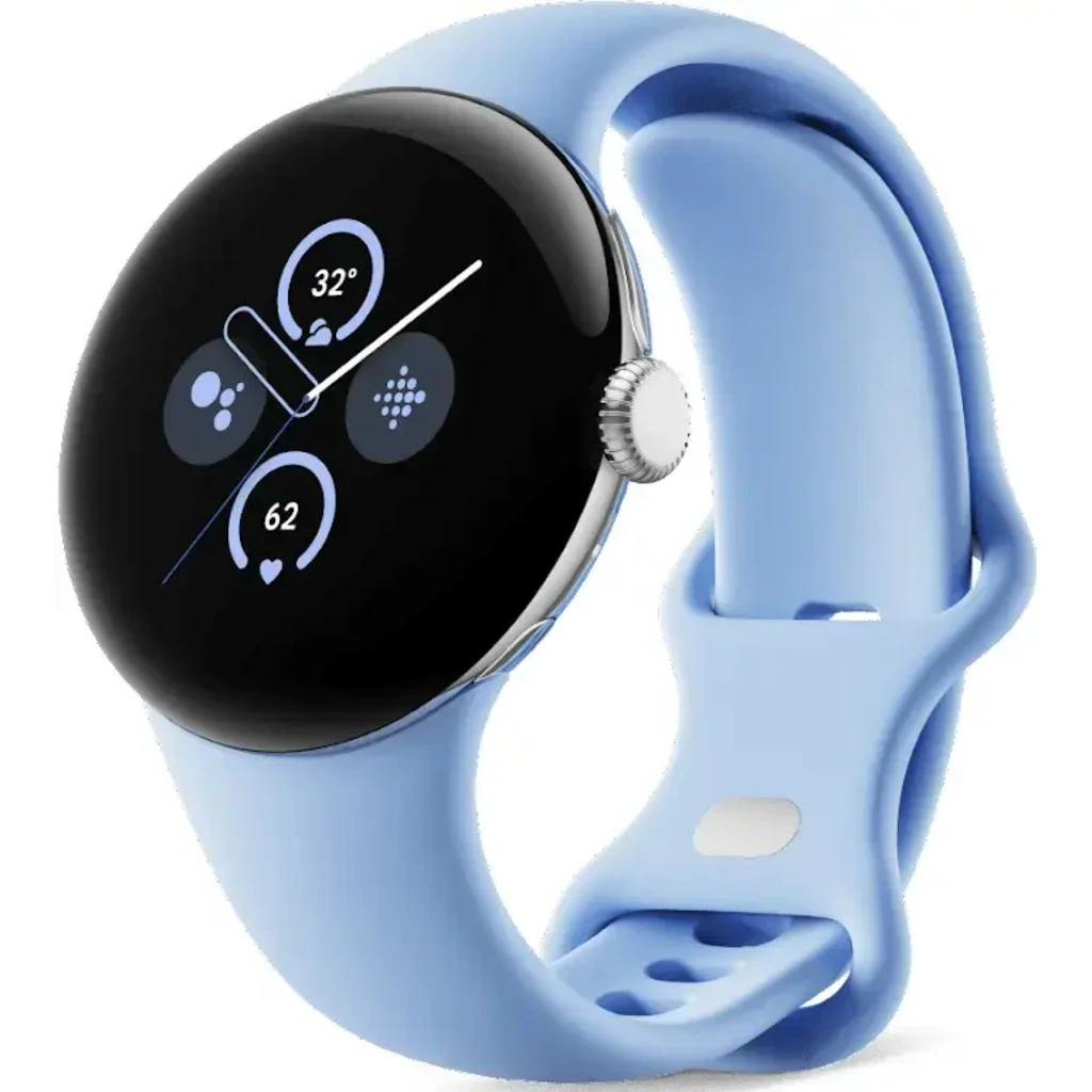 Смарт-годинник Google Pixel Watch 2 WiFi Polished Silver Case / Bay Active Band