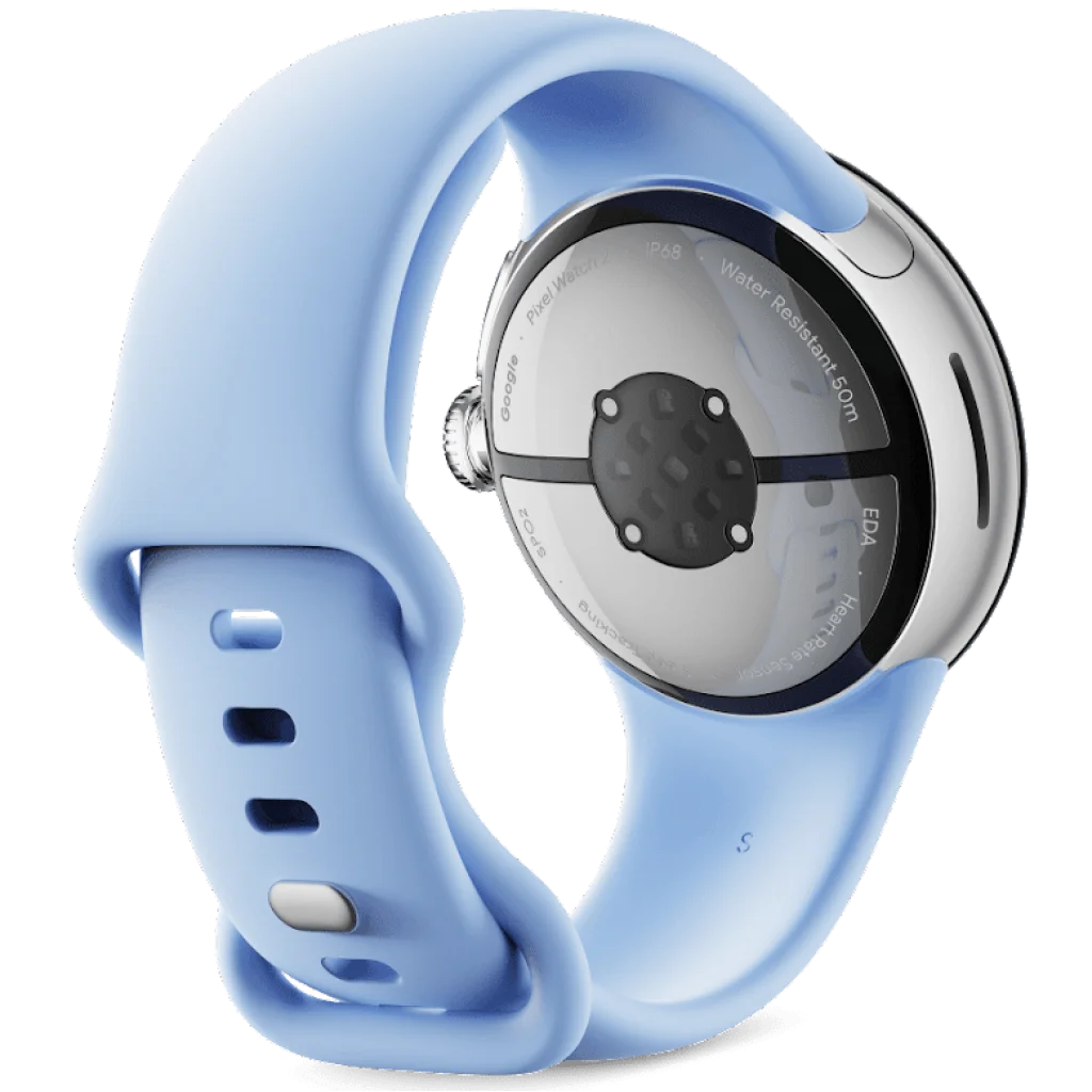 Смарт-годинник Google Pixel Watch 2 WiFi Polished Silver Case / Bay Active Band