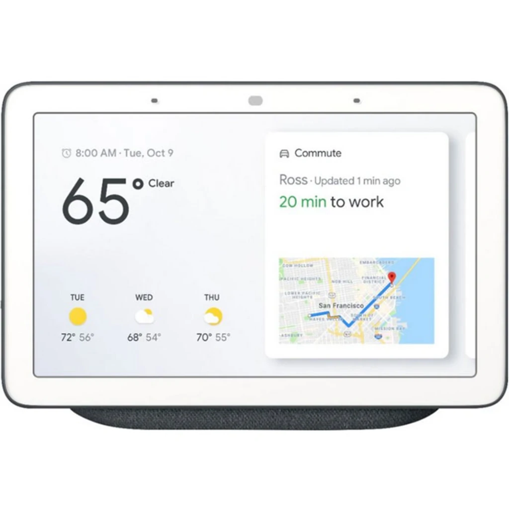 Контролер для розумного будинку Google Home Hub Assistant Charcoal (GA00515-US) UA