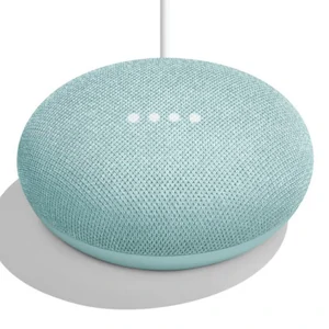Цвет: Голубой - Колонка Google Home Mini Aqua Blue EU