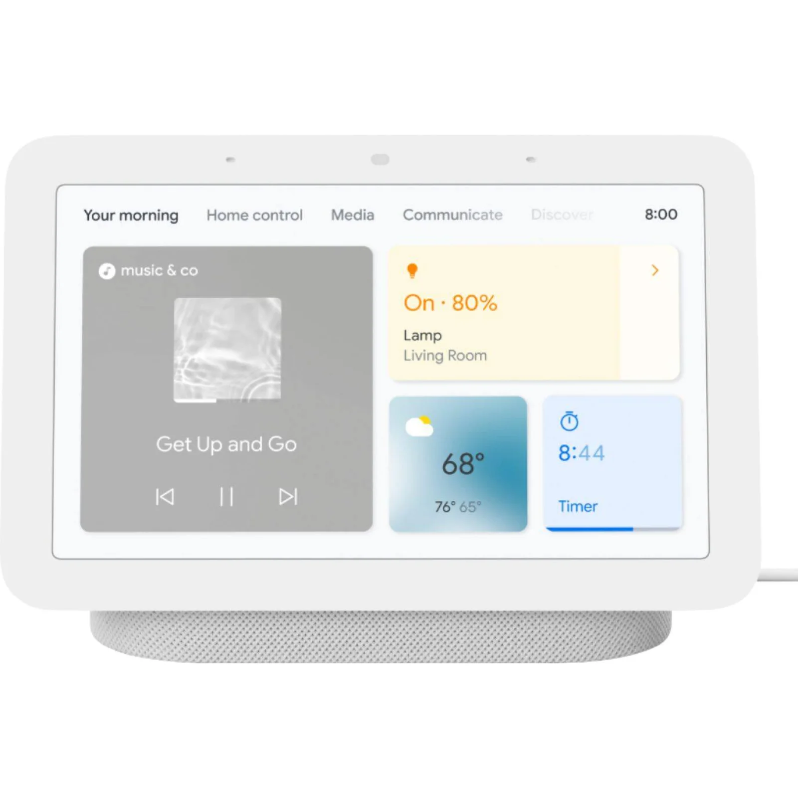 Контроллер для умного дома Google Nest Hub 2nd Generation Chalk (GA01331-US)