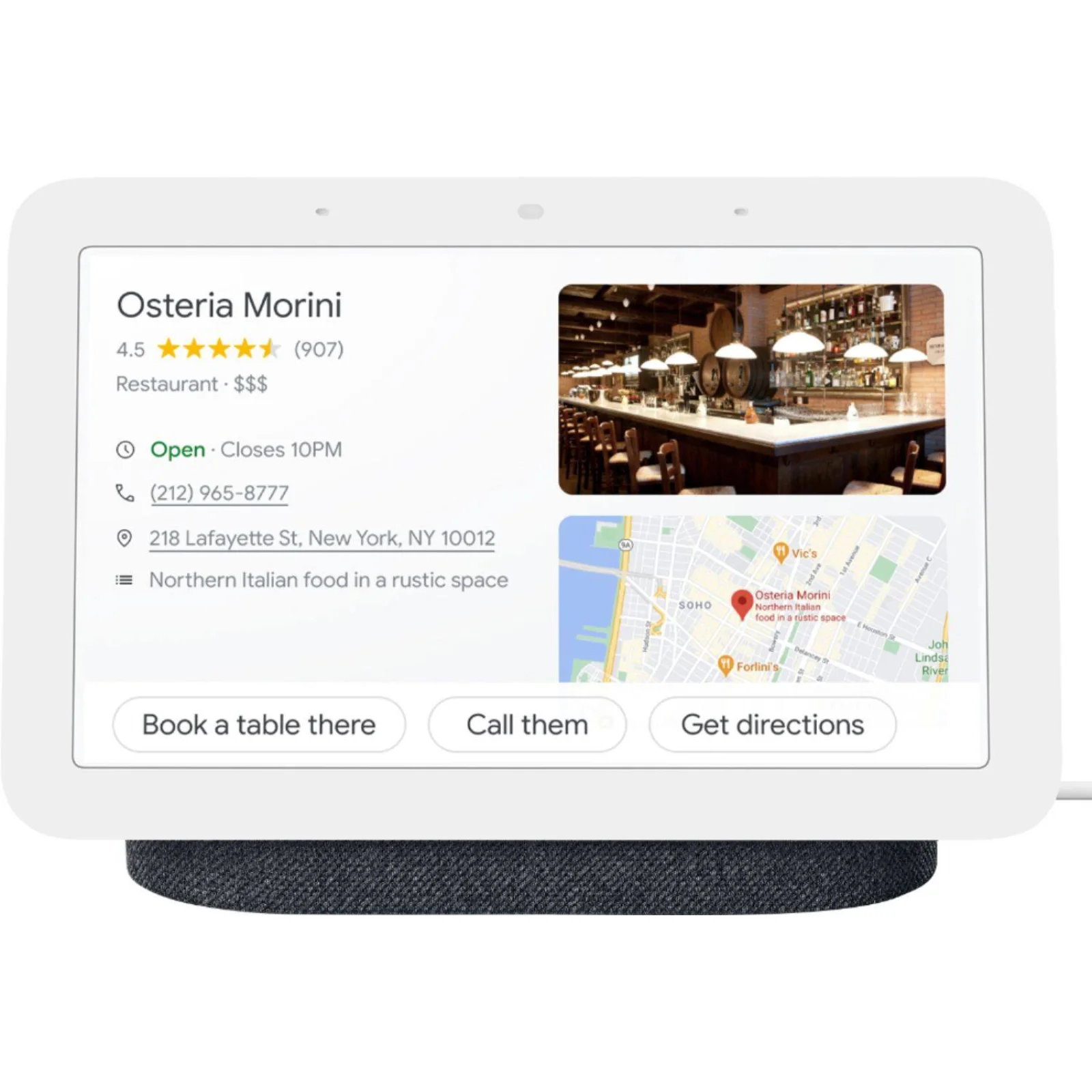 Контроллер для умного дома Google Nest Hub 2nd Generation Charcoal (GA01892-US)