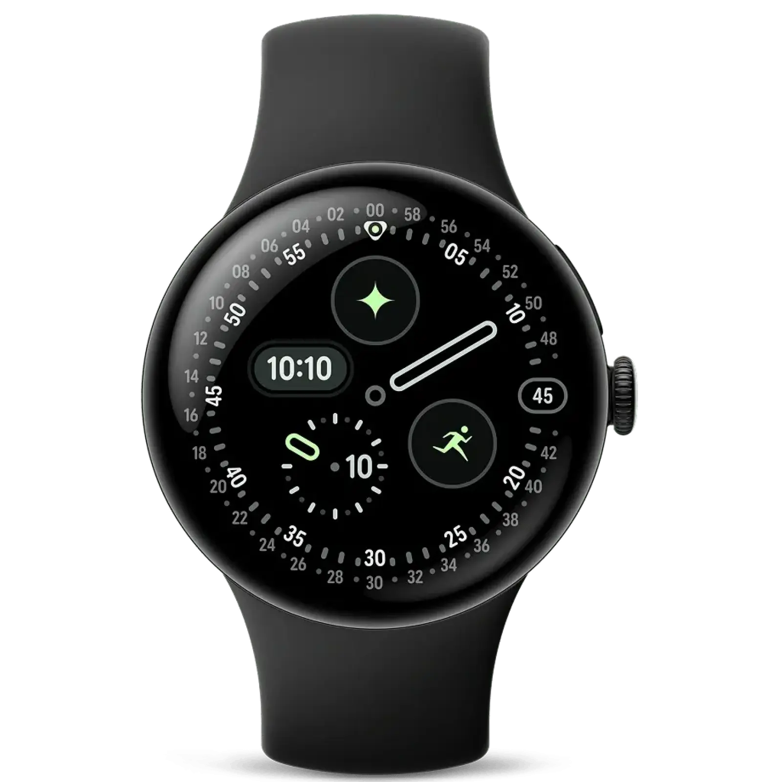 Смарт-годинник Google Pixel Watch 4 41mm Wi-Fi Matte Black Case / Obsidian Active Band