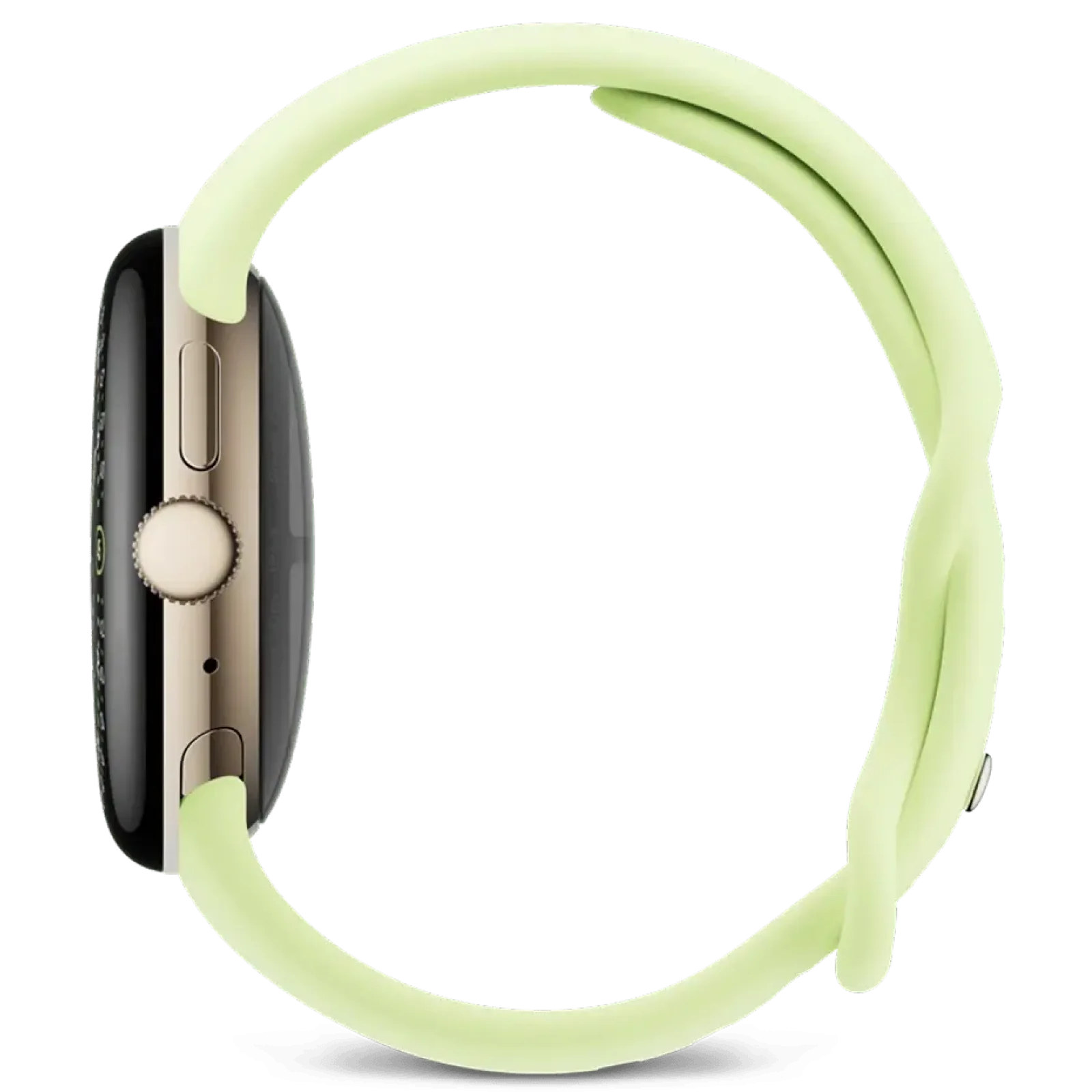 Смарт-часы Google Pixel Watch 4 41mm Wi-Fi Champagne Gold Aluminum case / Lemongrass Active Band