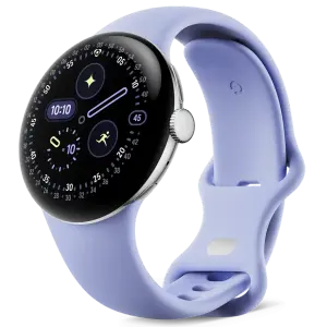 Смарт-годинник Google Pixel Watch 4 41mm Wi-Fi Polished Silver Case / Iris Active Band