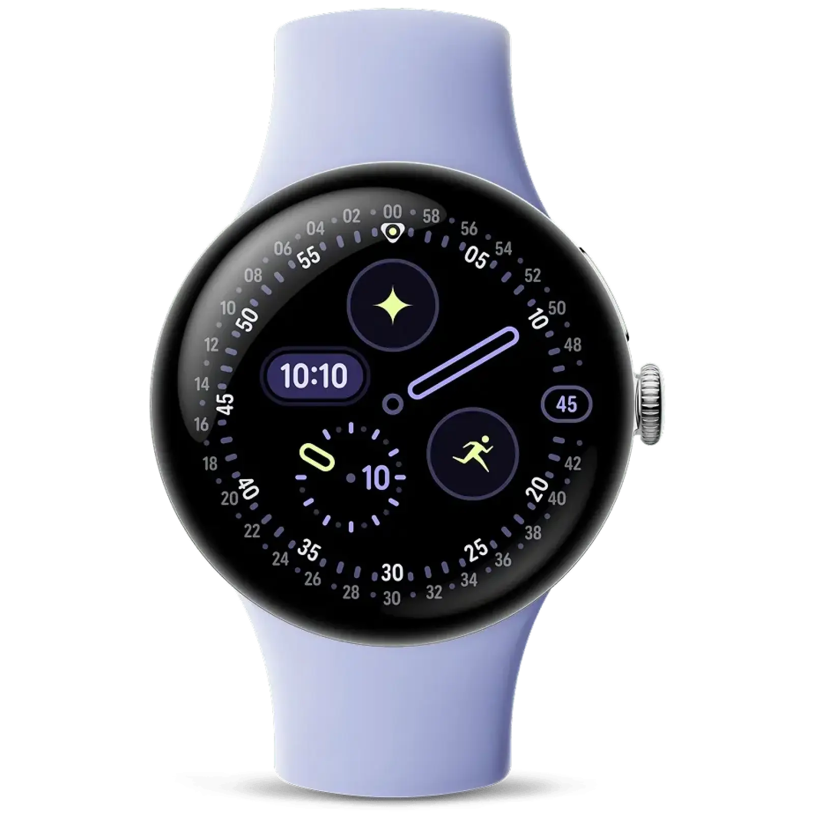 Смарт-годинник Google Pixel Watch 4 41mm Wi-Fi Polished Silver Case / Iris Active Band