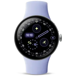 Смарт-годинник Google Pixel Watch 4 41mm Wi-Fi Polished Silver Case / Iris Active Band