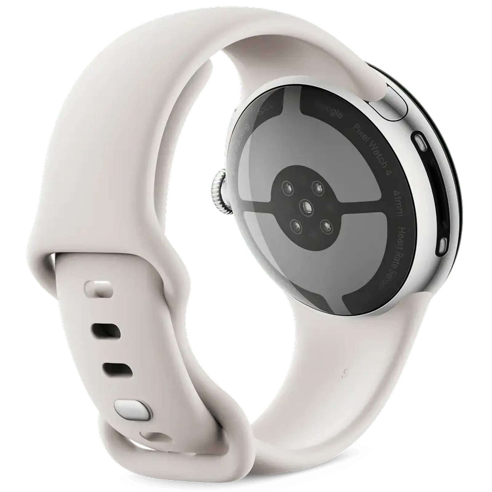 Смарт-часы Google Pixel Watch 4 41mm Wi-Fi Matte Polished Silver Case / Porcelain Active Band