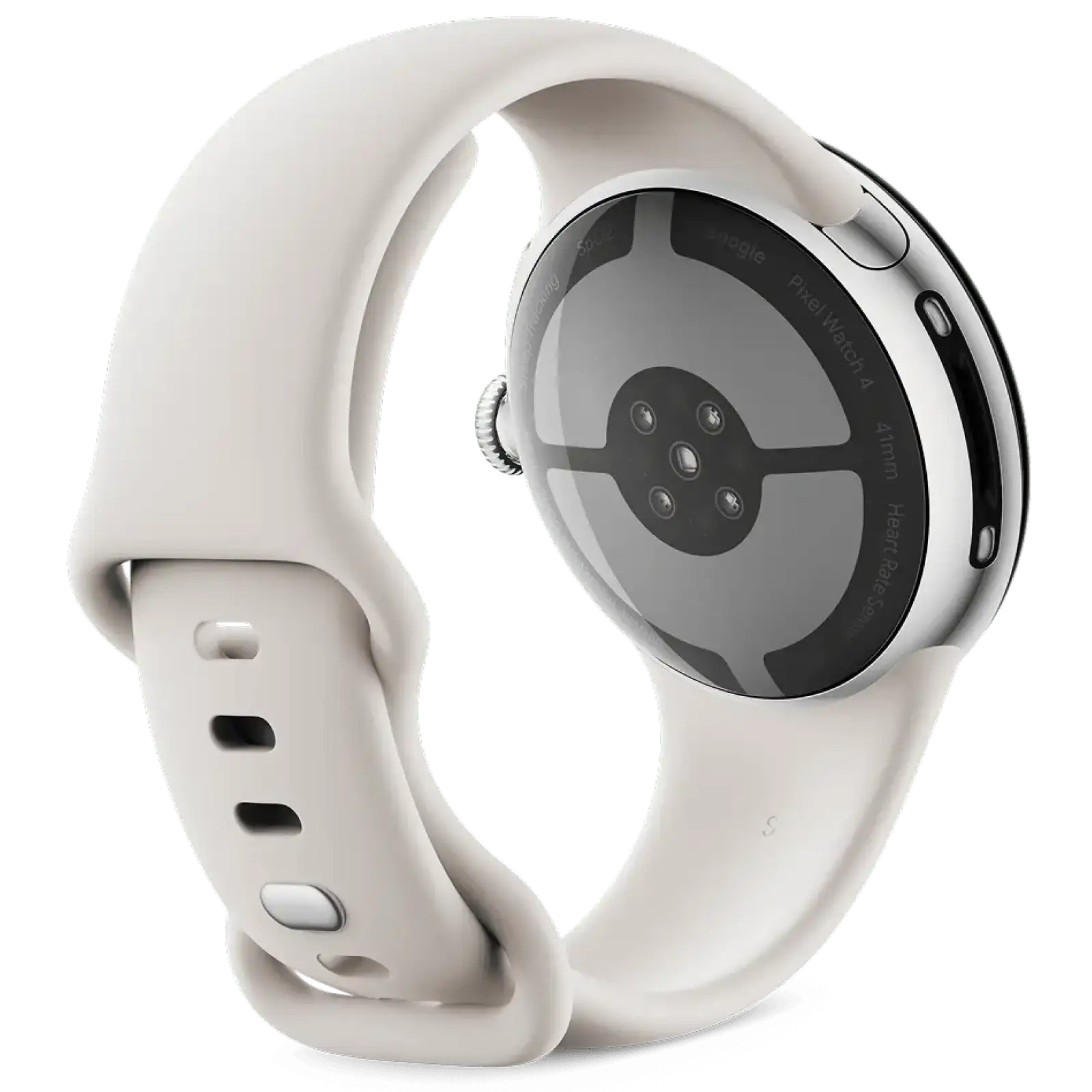 Смарт-часы Google Pixel Watch 4 41mm LTE Polished Silver Aluminum Case / Porcelain Active Band