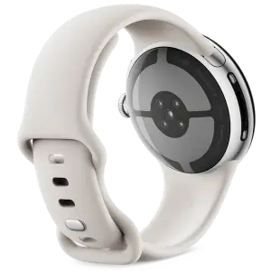 Смарт-часы Google Pixel Watch 4 41mm LTE Polished Silver Aluminum Case / Porcelain Active Band