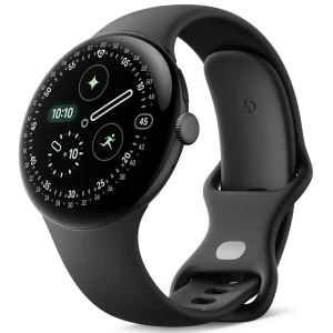 Колір ремінця: Чорний - Смарт-годинник Google Pixel Watch 4 45mm WiFi Matte Black Case / Obsidian Active Band