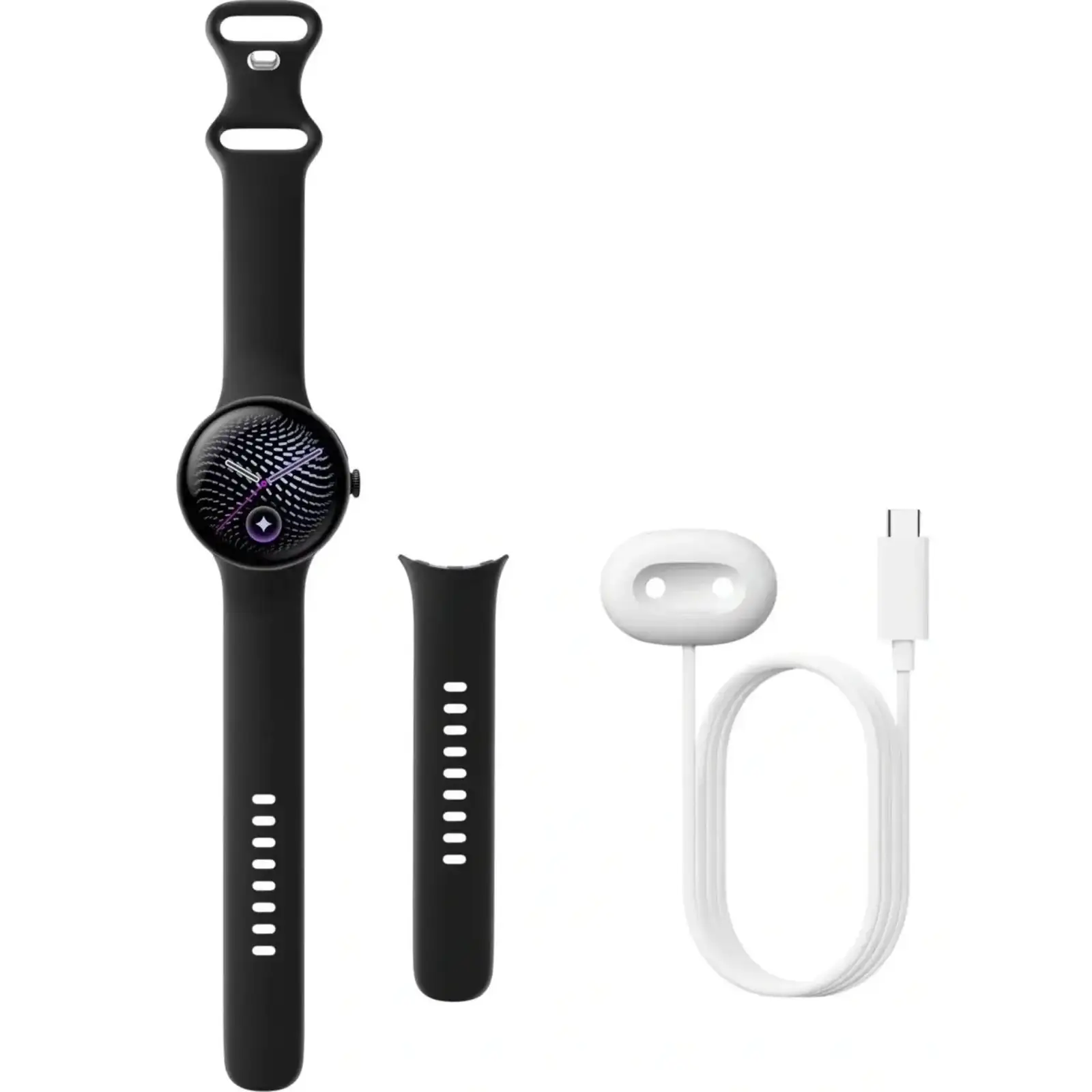 Смарт-годинник Google Pixel Watch 5 41mm Wi-Fi Matte Black Aluminum case / Obsidian Active Band
