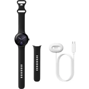 Смарт-годинник Google Pixel Watch 5 41mm Wi-Fi Matte Black Aluminum case / Obsidian Active Band