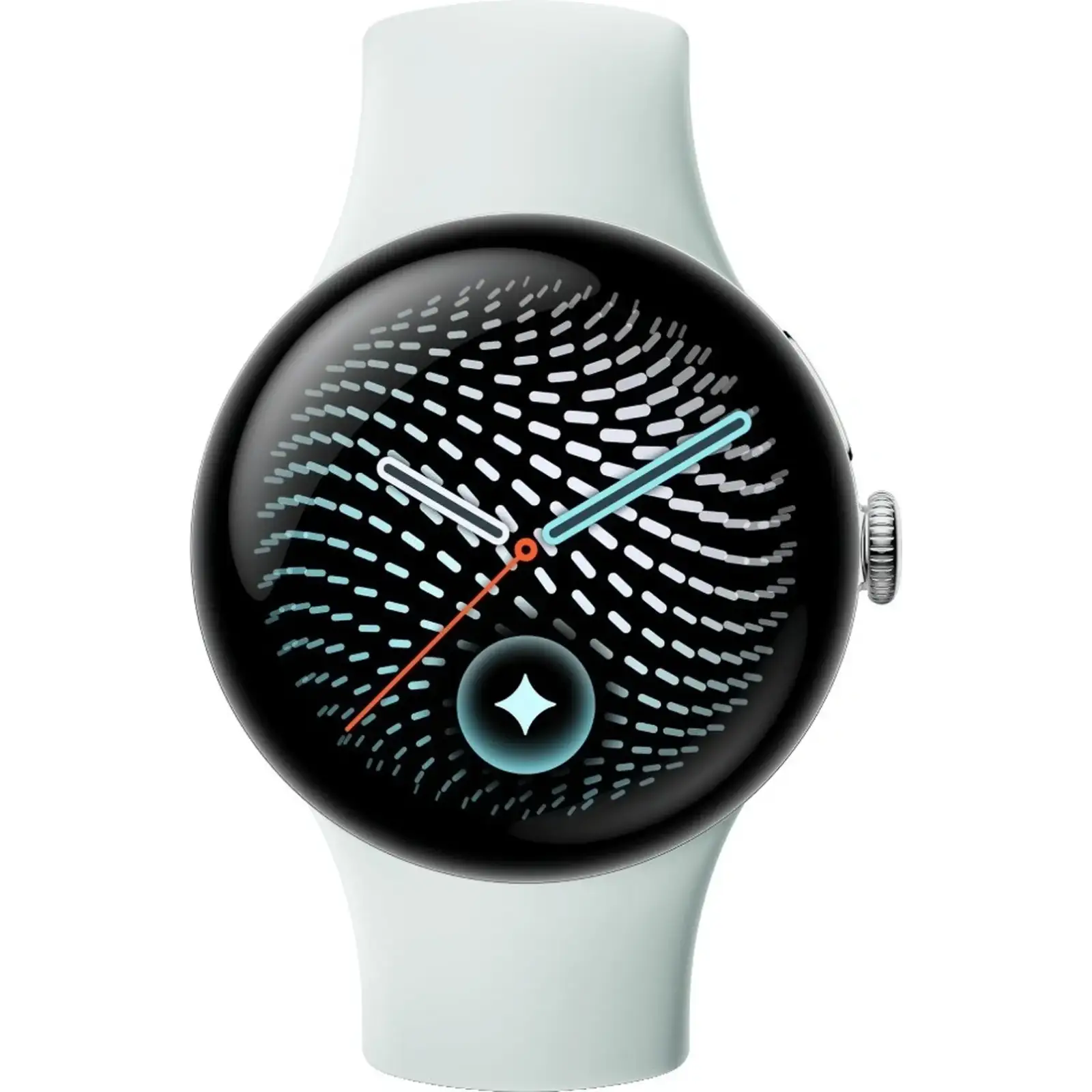 Смарт-годинник Google Pixel Watch 5 41mm Wi-Fi Polished Silver Aluminum case / Fog Active Band