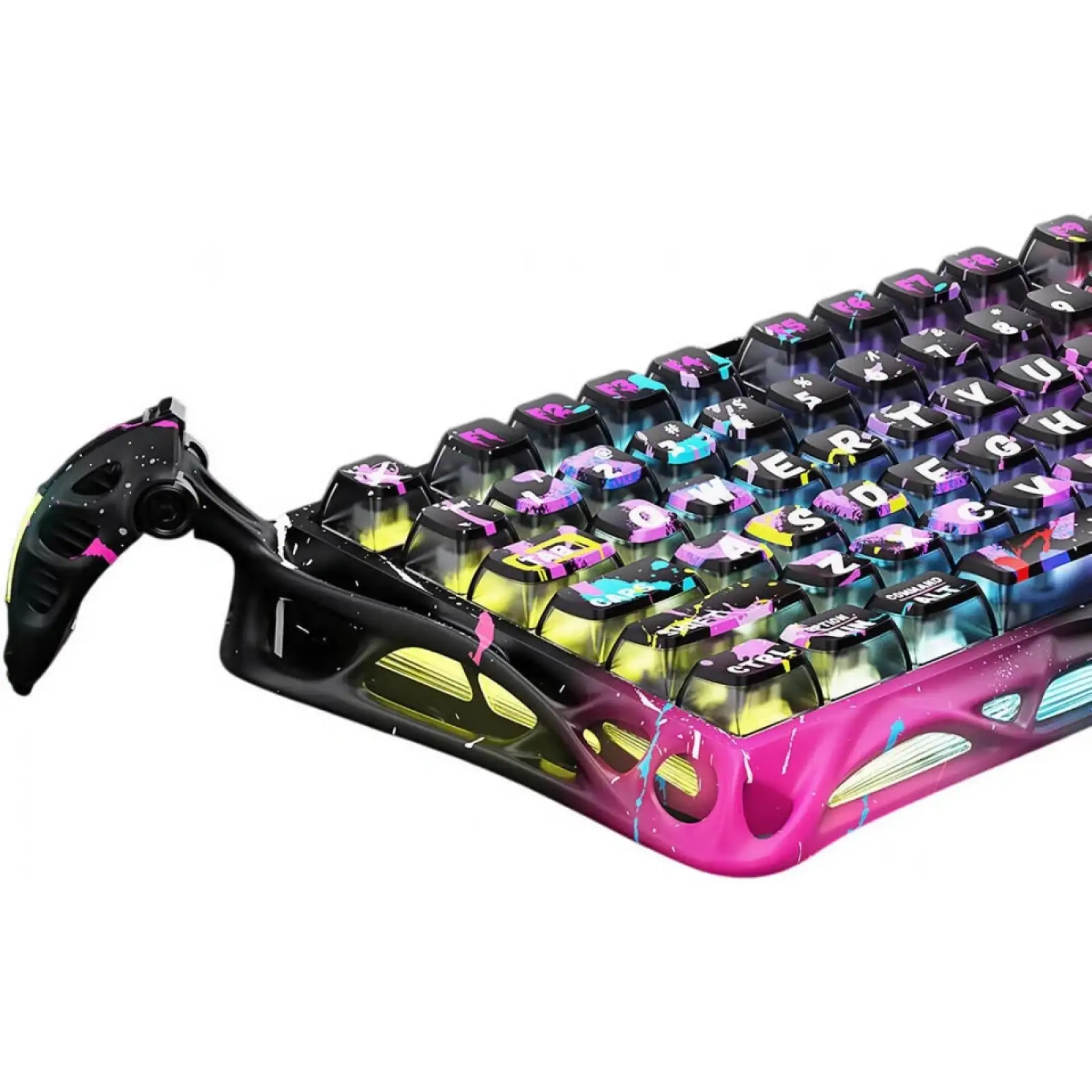 Клавиатура GravaStar Mercury V75 Pro Magnetic Jade Gaming Neon Graffiti (GSV75PRO_U_CG_BLK) UA