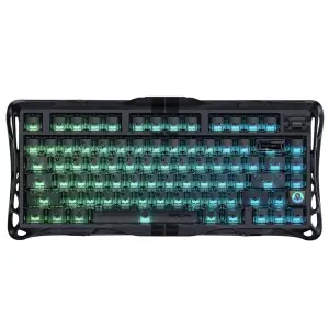 Клавиатура GravaStar Mercury V75 Magnetic Jade Pro Stealth Black (GSV75_XTAL_BLK) UA