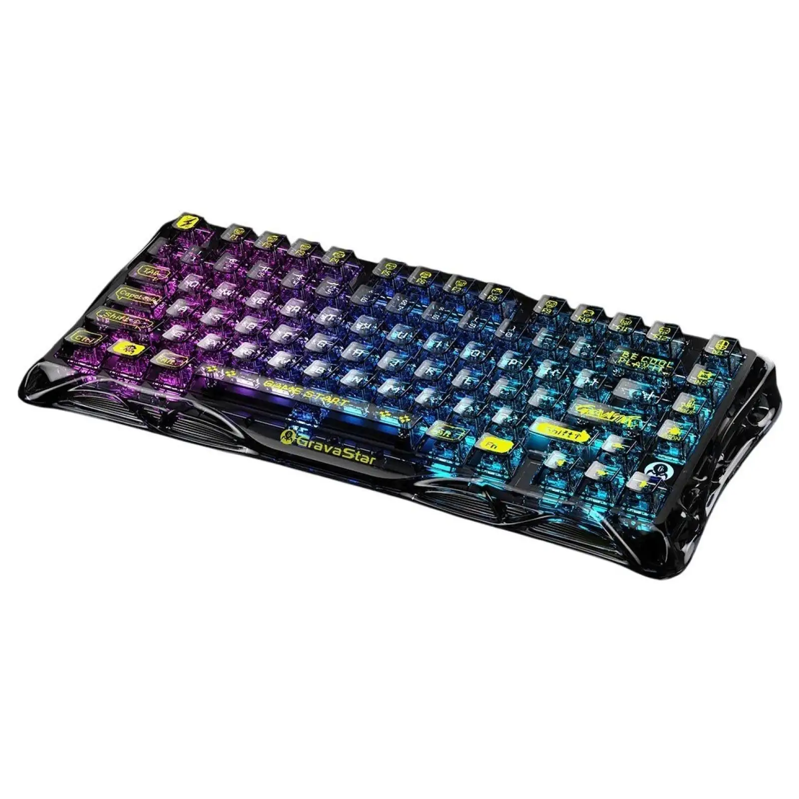Клавіатура механічна GravaStar Mercury K1 Lite (GSK1LITE_XTAL_BLK) UA