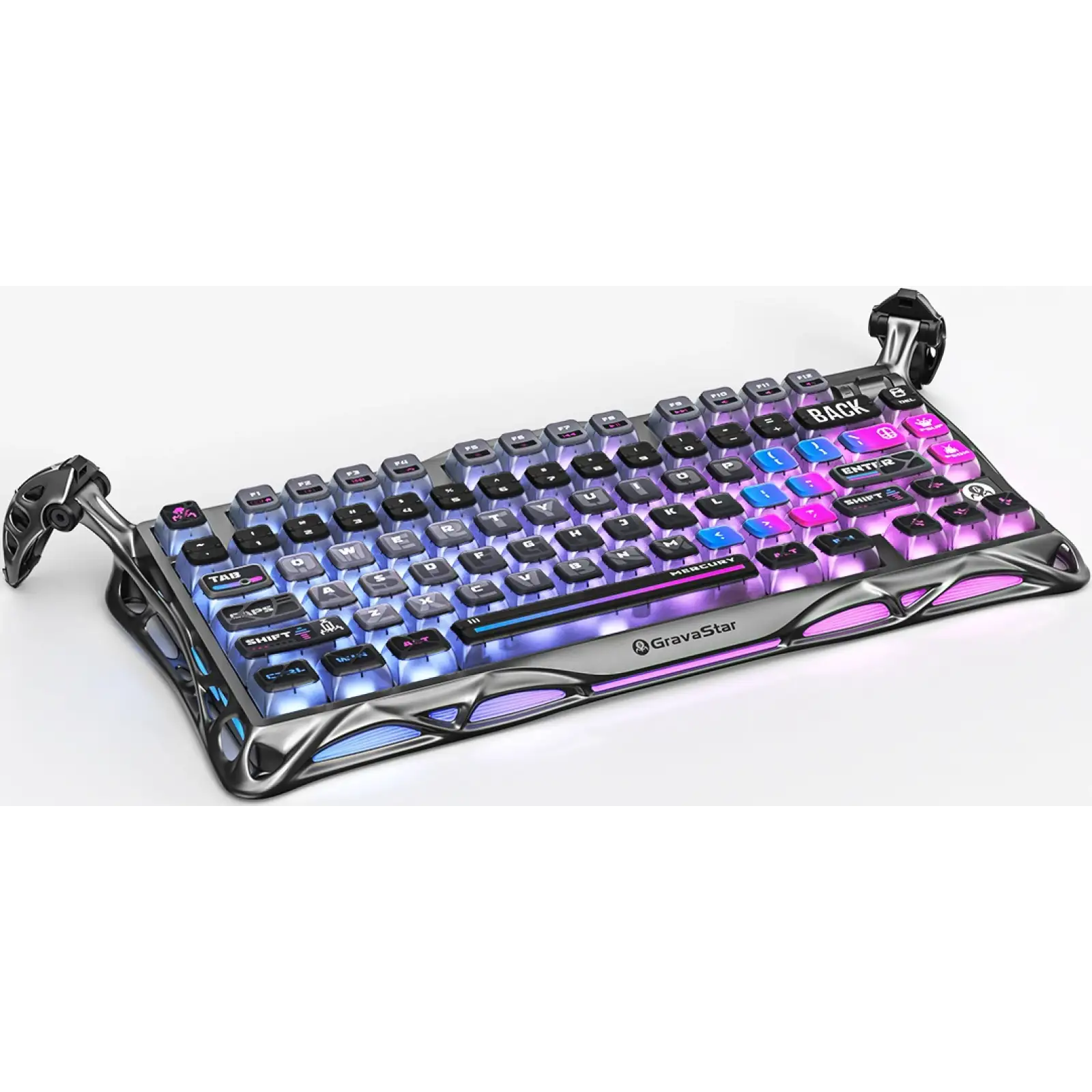 Клавиатура механическая Gravastar Mercury K1 Pro TKL Cyberpunk (GSK1PRO_CBLK) UA
