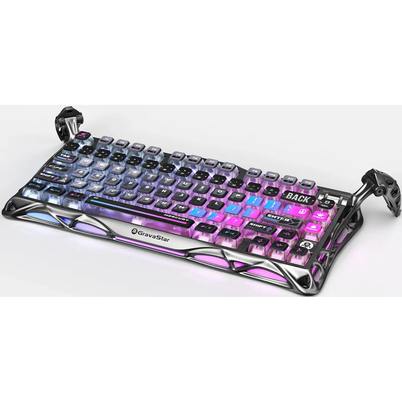 Клавиатура механическая Gravastar Mercury K1 Pro TKL Cyberpunk (GSK1PRO_CBLK) UA