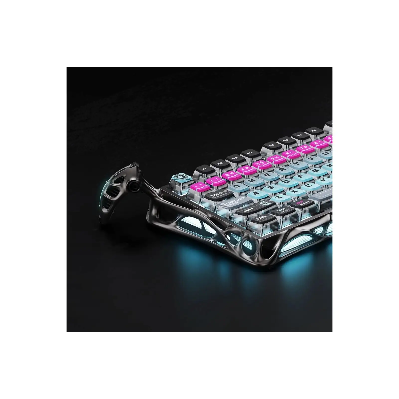 Клавиатура GravaStar Mercury V75 Pro Magnetic Jade Gaming Cyberpunk (GSV75PRO_U_RM_EGRY) UA