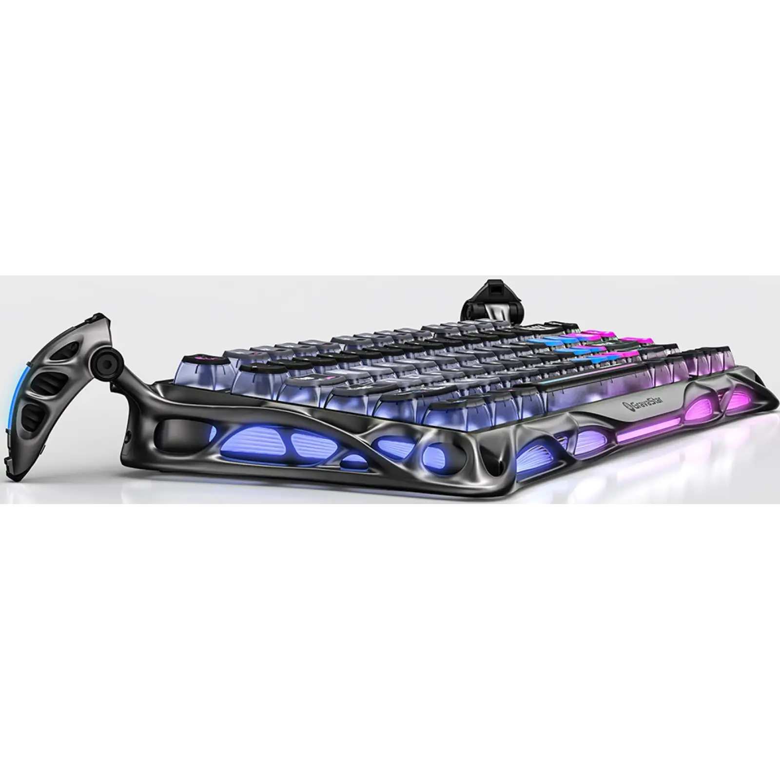 Клавиатура механическая Gravastar Mercury K1 Pro TKL Cyberpunk (GSK1PRO_CBLK) UA