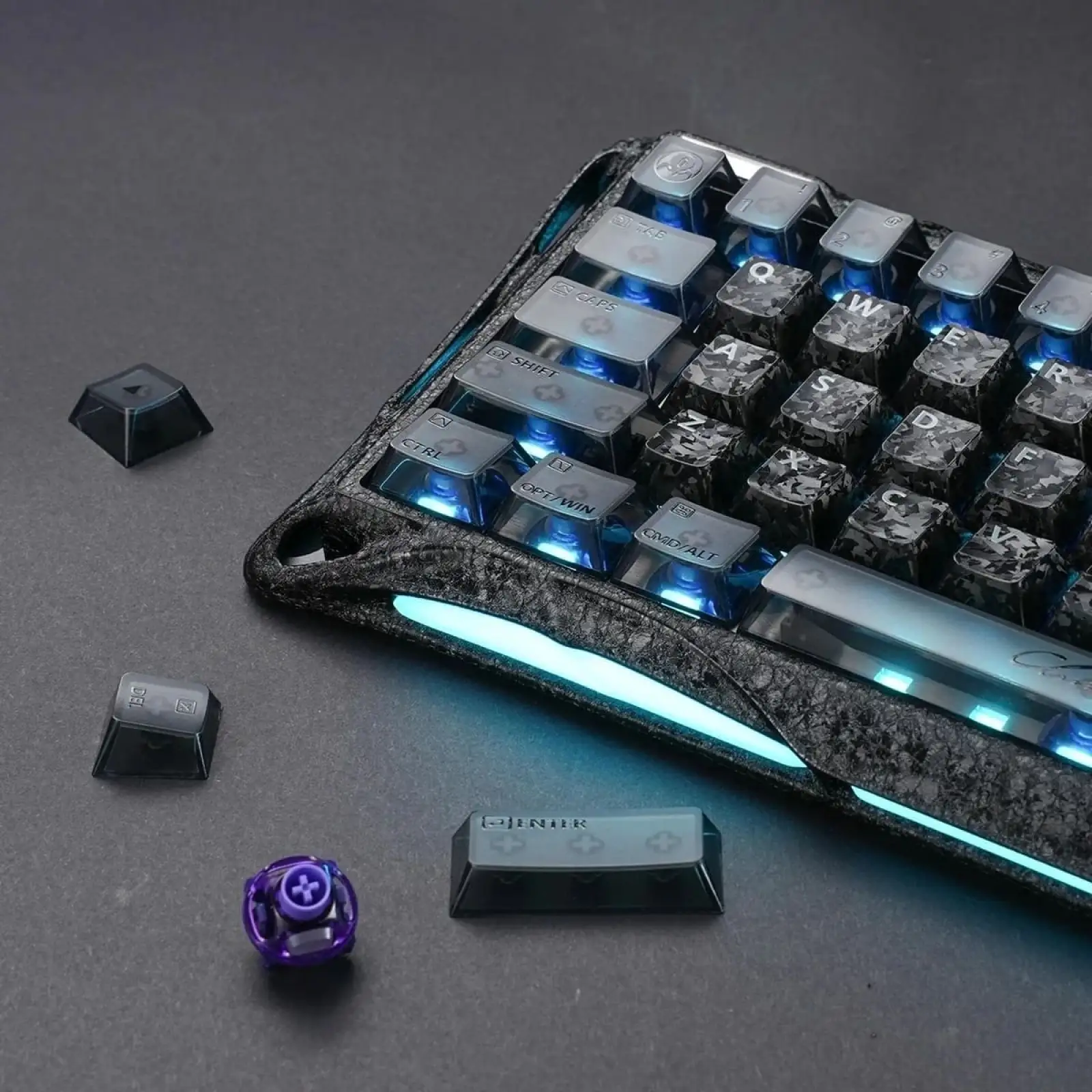 Клавіатура GravaStar Mercury V60 Pro UFO Magnetic Gaming RGB Cyber Frost Black (GSV60PRO_CF_BLK) UA