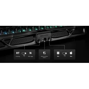 Клавіатура механічна GravaStar Mercury V75 80keys Magnetic Jade Pro Stealth Black (GS_V75_BLK) UA