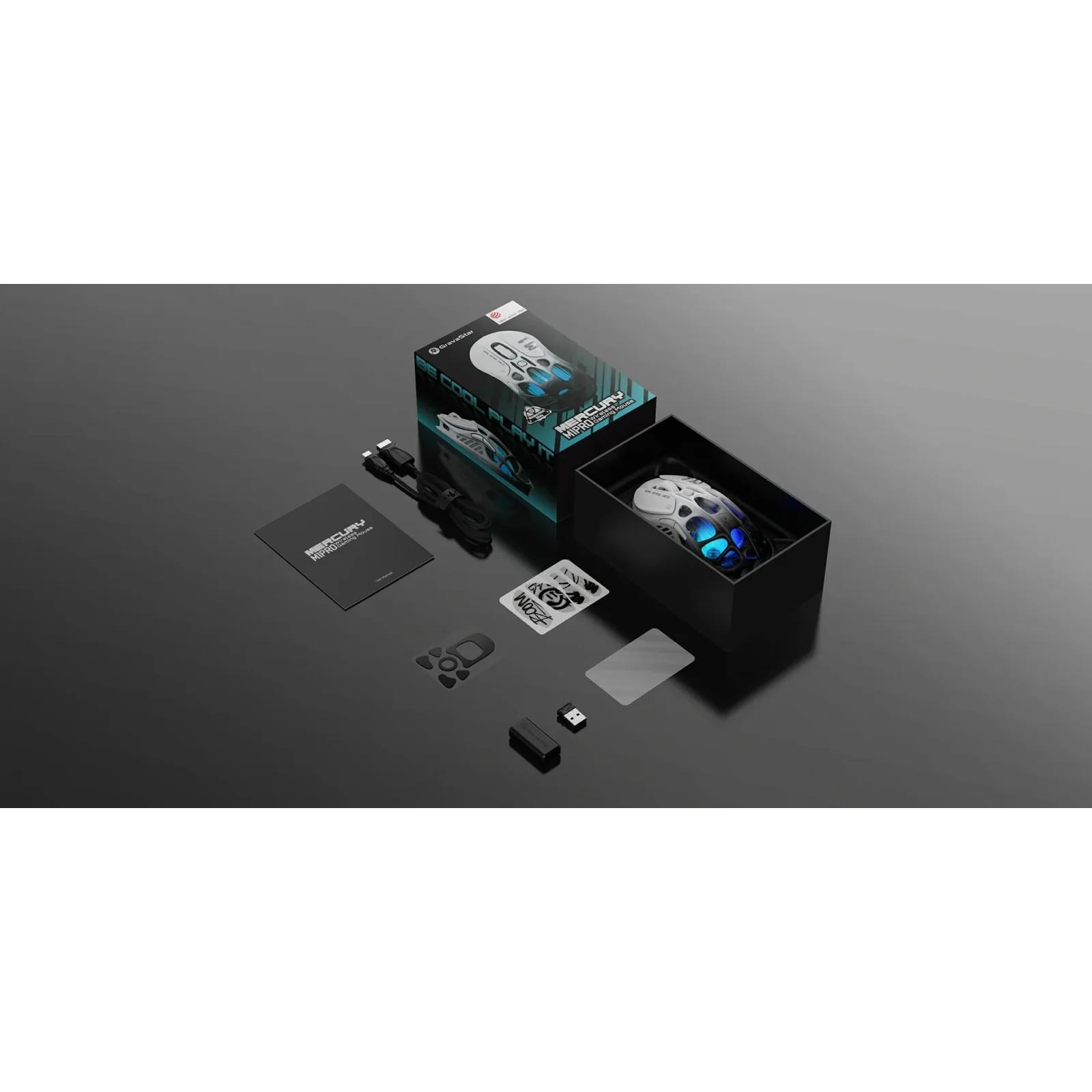 Миша GravaStar Mercury M1 Pro Gradient Black (GRAVASTAR_M1_PRO_GBLK) UA