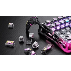 Клавиатура GravaStar Mercury V75 Pro Magnetic Jade Gaming Neon Graffiti (GS_V75_PRO_CG_BLK) UA