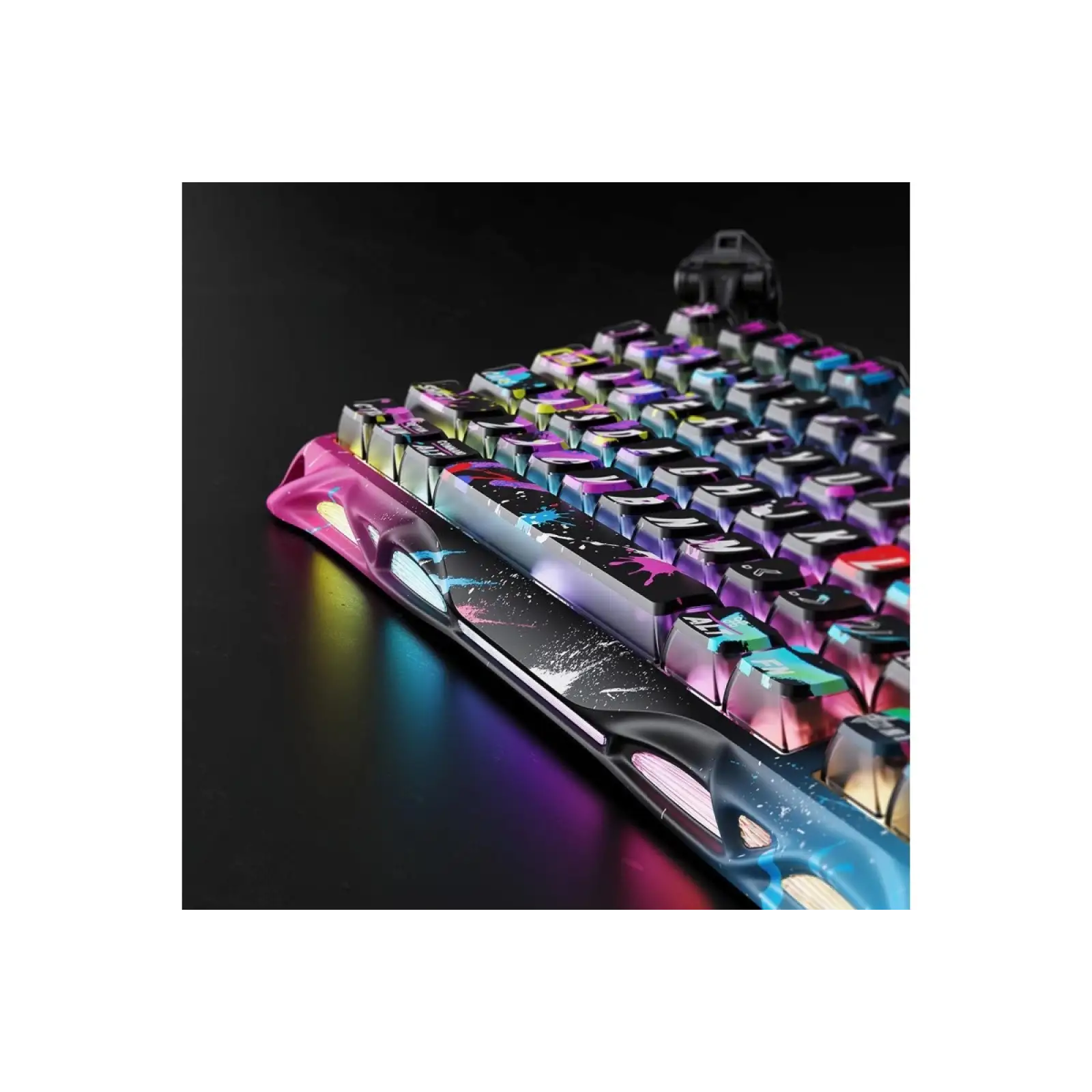 Клавиатура GravaStar Mercury V75 Pro Magnetic Jade Gaming Neon Graffiti (GSV75PRO_U_CG_BLK) UA