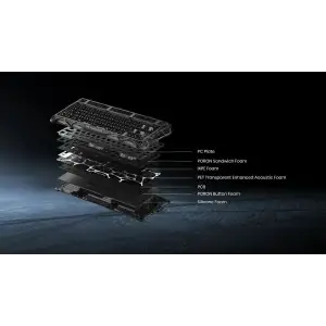 Клавіатура механічна GravaStar Mercury K1 Lite (GSK1LITE_XTAL_BLK) UA