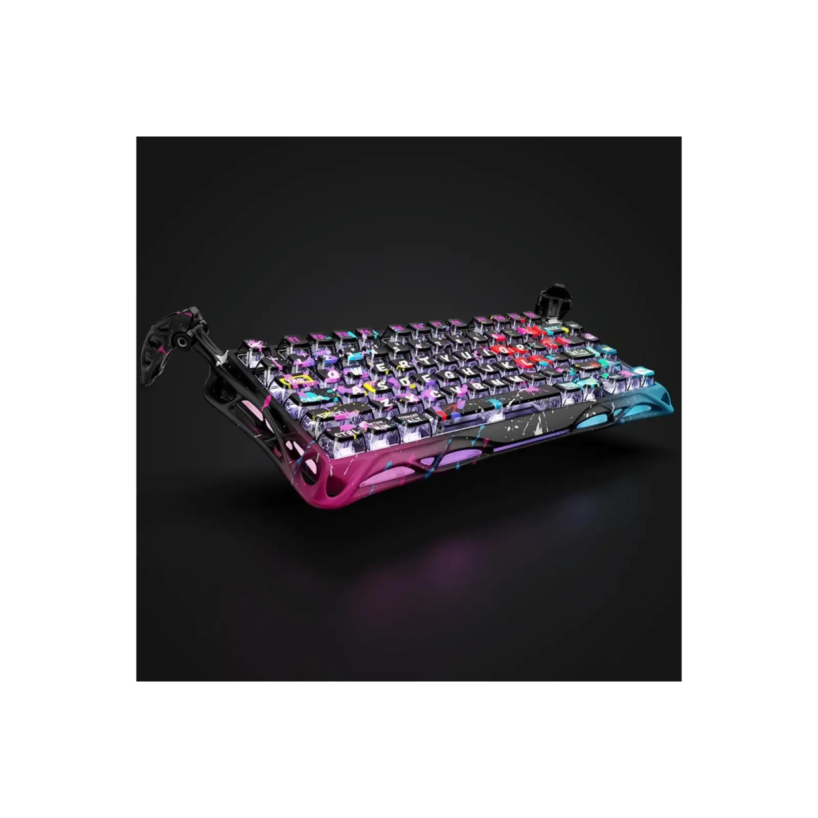 Клавиатура GravaStar Mercury V75 Pro Magnetic Jade Gaming Neon Graffiti (GSV75PRO_U_CG_BLK) UA