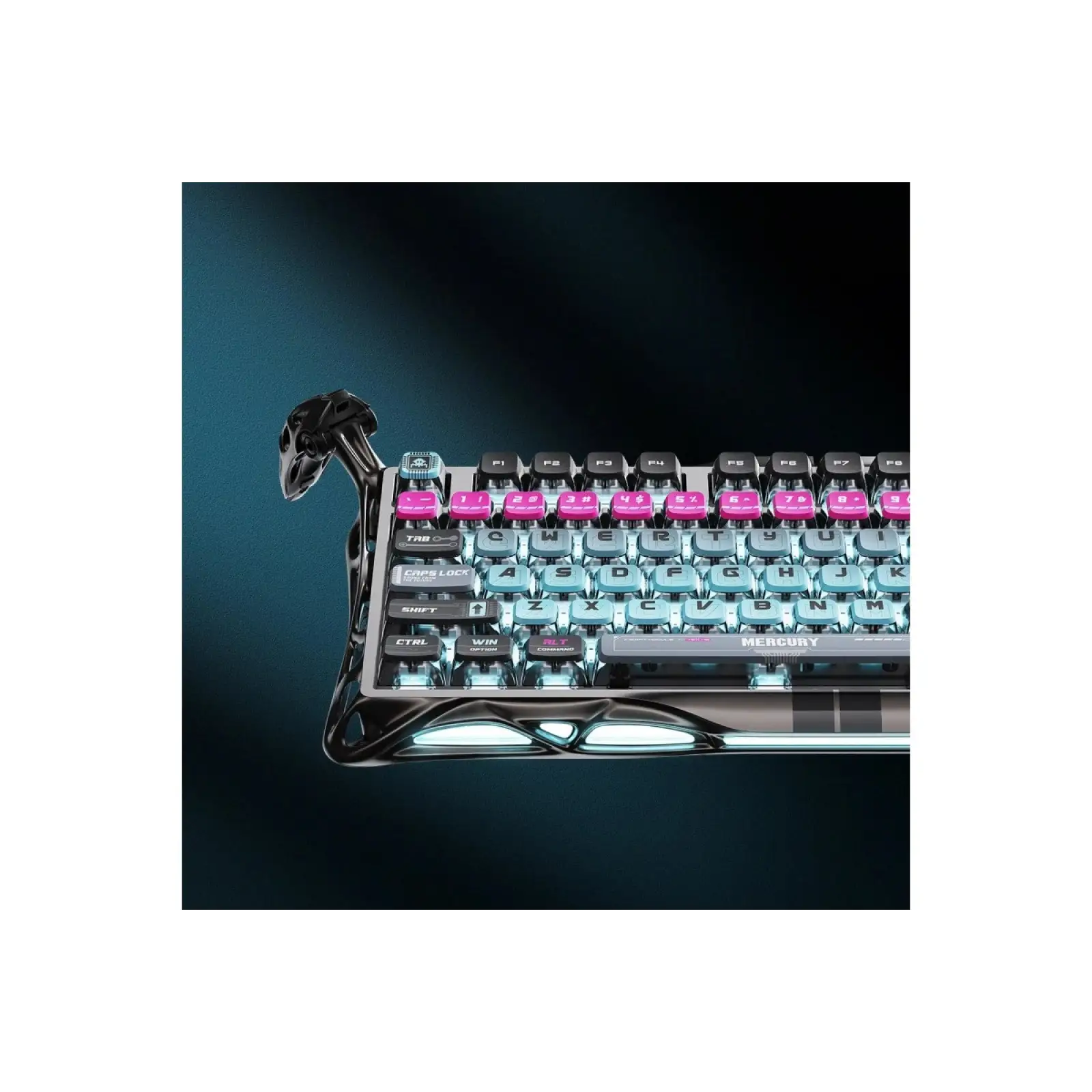 Клавиатура GravaStar Mercury V75 Pro Magnetic Jade Gaming Cyberpunk (GSV75PRO_U_RM_EGRY) UA