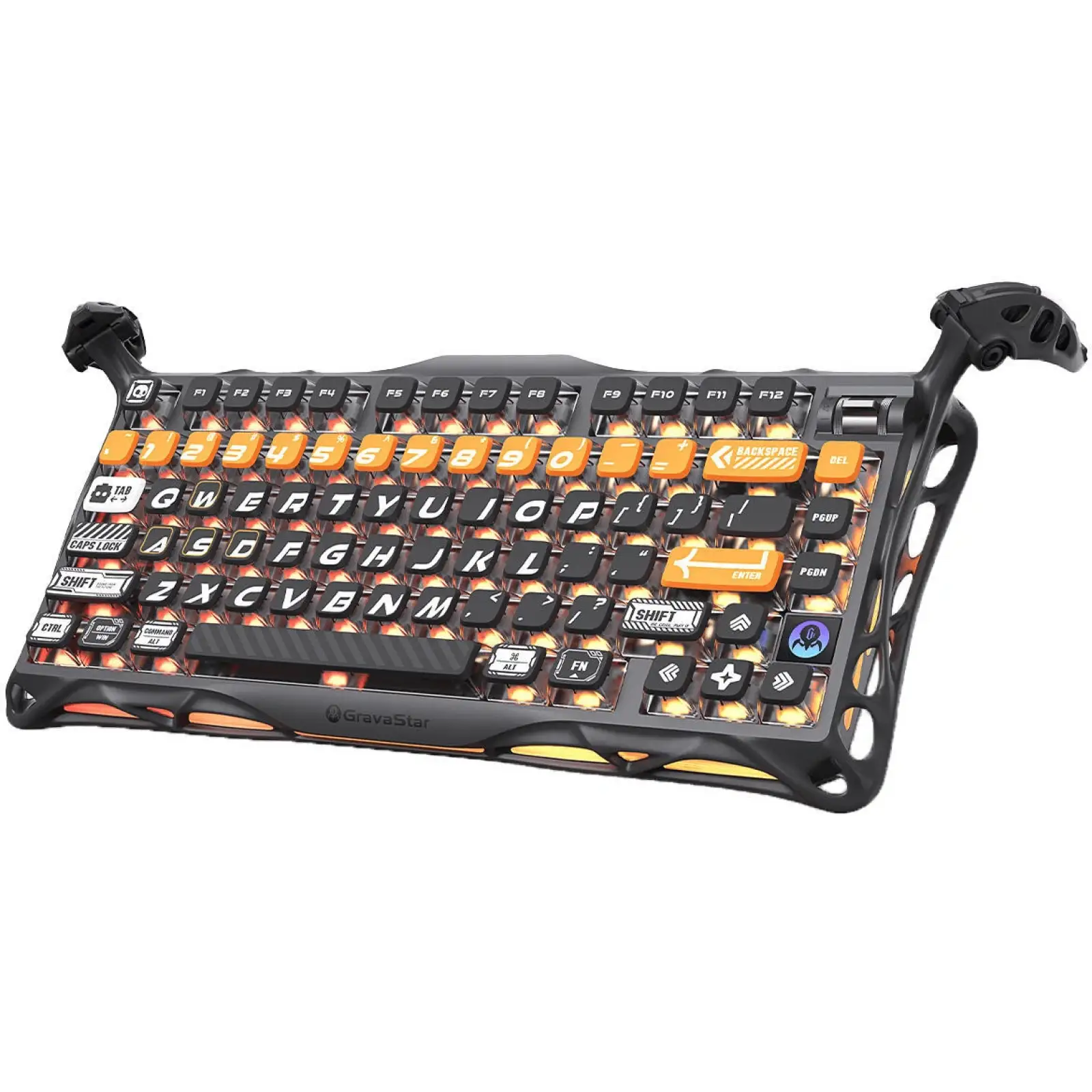 Клавіатура механічна GravaStar Mercury K1 Pro 80keys x Kailh Speedy Mint CyberFlare (GS_K1_PRO_BO_BLK) UA