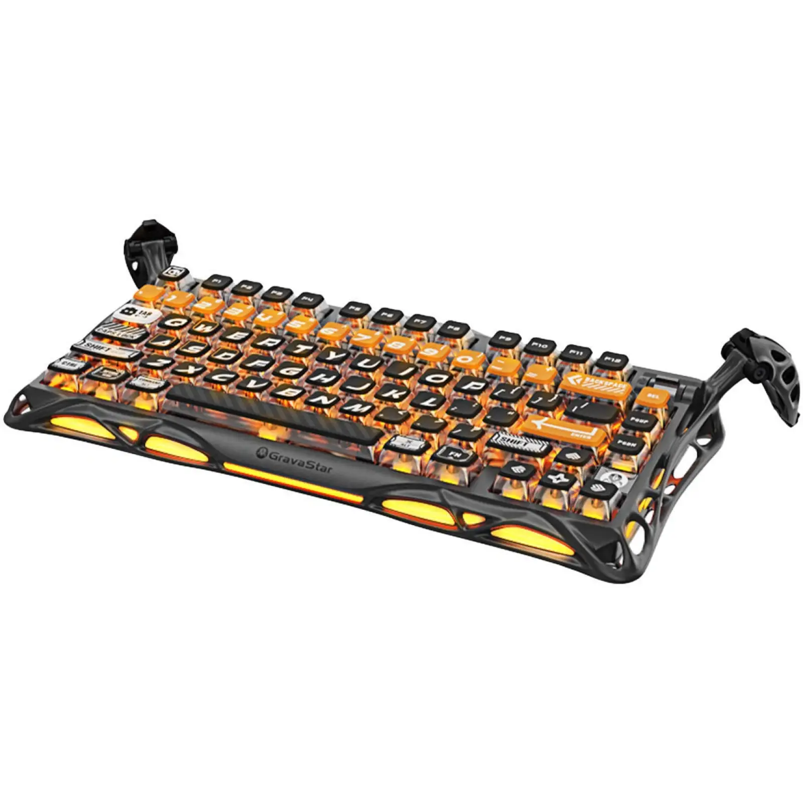 Клавіатура механічна GravaStar Mercury K1 Pro 80keys x Kailh Speedy Mint CyberFlare (GS_K1_PRO_BO_BLK) UA