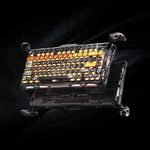 Клавіатура механічна GravaStar Mercury K1 Pro 80keys x Kailh Speedy Mint CyberFlare (GS_K1_PRO_BO_BLK) UA