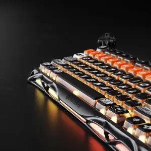 Клавіатура механічна GravaStar Mercury K1 Pro 80keys x Kailh Speedy Mint CyberFlare (GS_K1_PRO_BO_BLK) UA