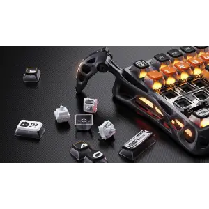 Клавіатура механічна GravaStar Mercury K1 Pro 80keys x Kailh Speedy Mint CyberFlare (GS_K1_PRO_BO_BLK) UA