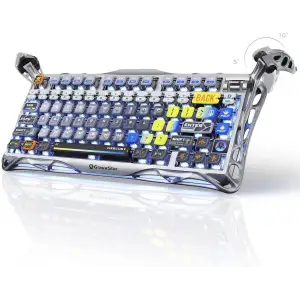 Клавиатура механическая GravaStar Mercury K1 Pro 80keysr x Kailh Speedy Mint Interstellar Silver (GS_K1_PRO_S_CGRY) UA