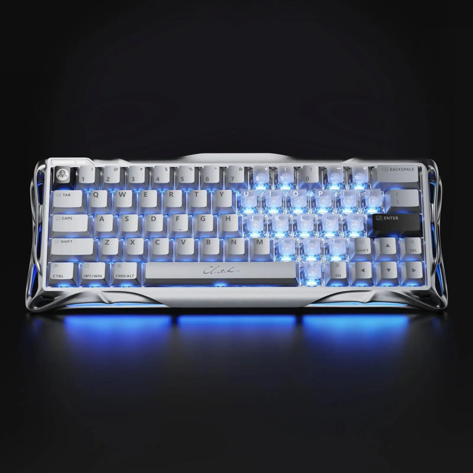 Клавіатура GravaStar Mercury V60 Pro Chrome Silver (GSV60PRO_XTAL_SLV) UA