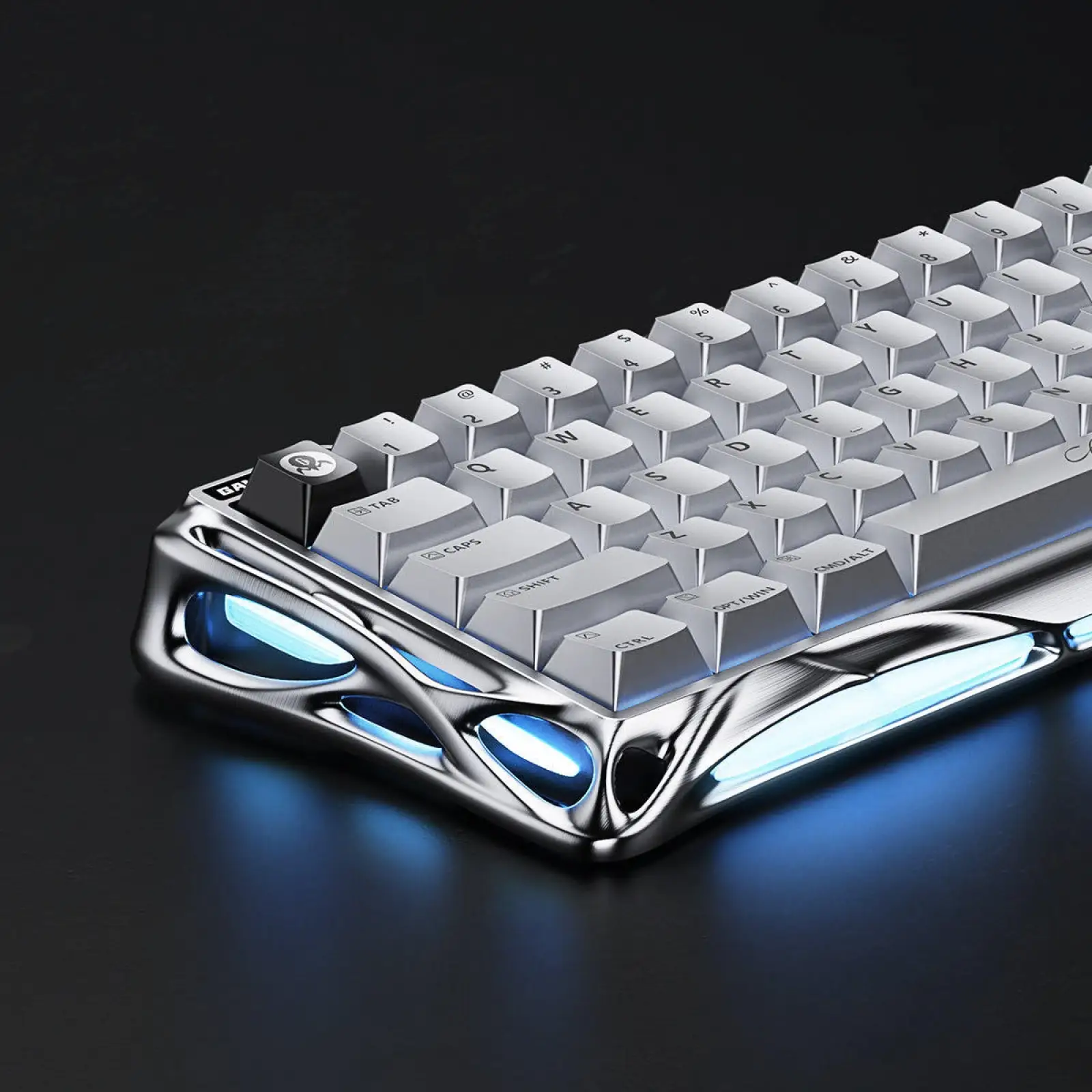 Клавіатура GravaStar Mercury V60 Pro Chrome Silver (GSV60PRO_XTAL_SLV) UA