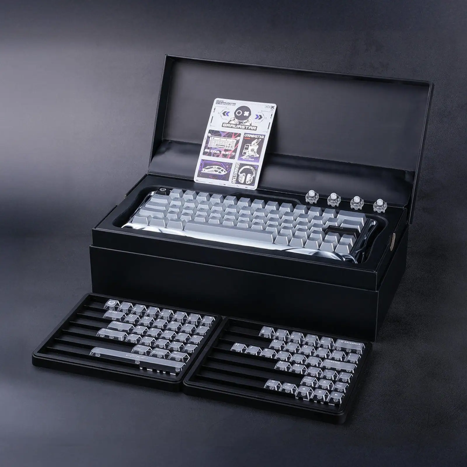 Клавіатура GravaStar Mercury V60 Pro Chrome Silver (GSV60PRO_XTAL_SLV) UA